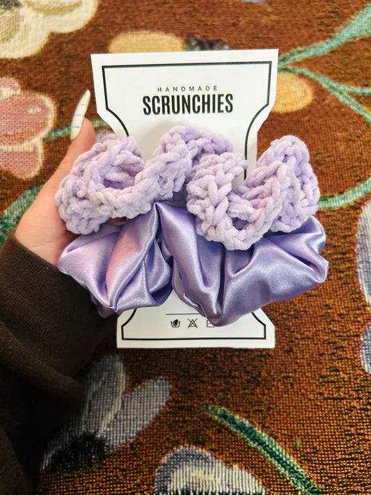 Lavender Dreams Scrunchie Duo